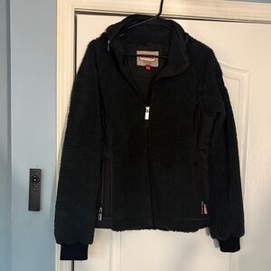 Hunter Navy Fleece Bomber Jacket